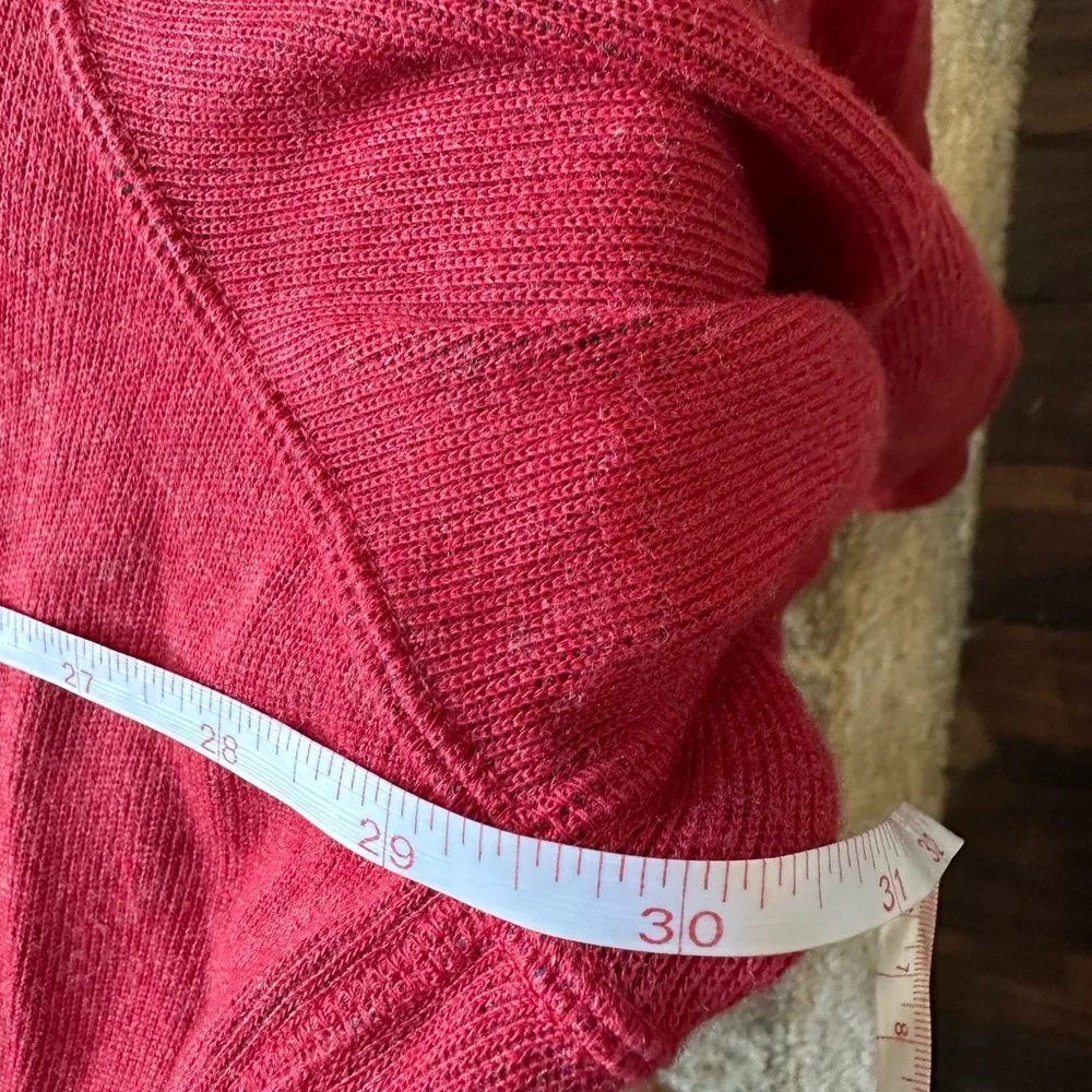 Cremieux 1/4 zip long sleeve suede patch detail sweater size Medium
